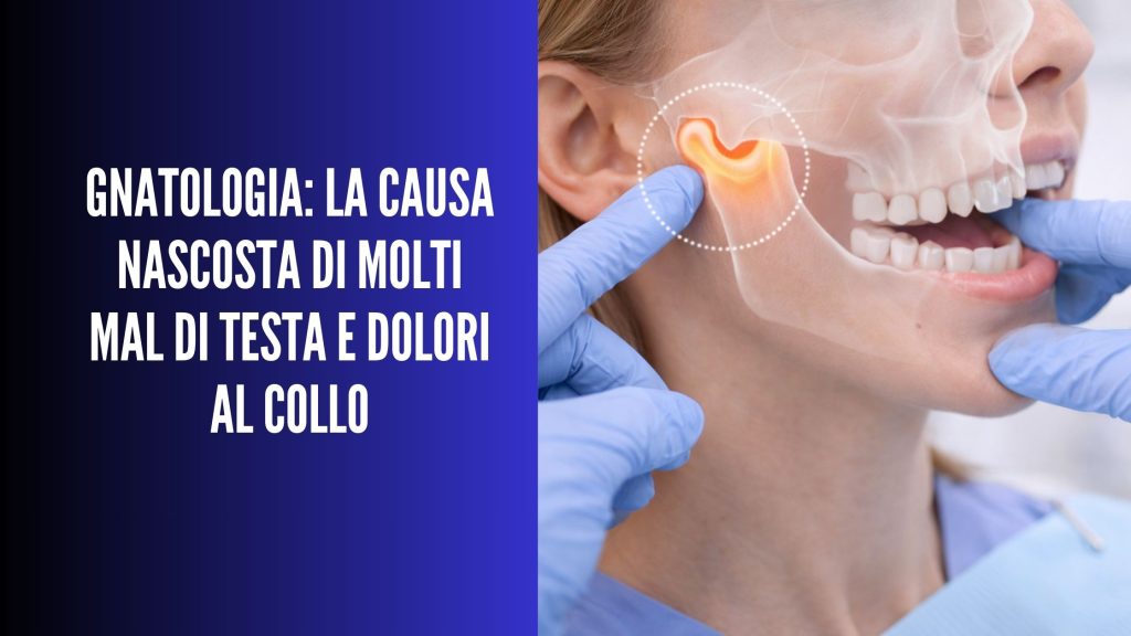 Valutazione gnatologica dell’articolazione temporo-mandibolare (ATM) con evidenza dell’area vicino all’orecchio